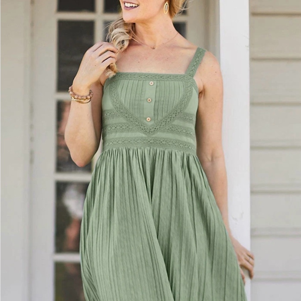 Matilda Jane Green Midi Dress
